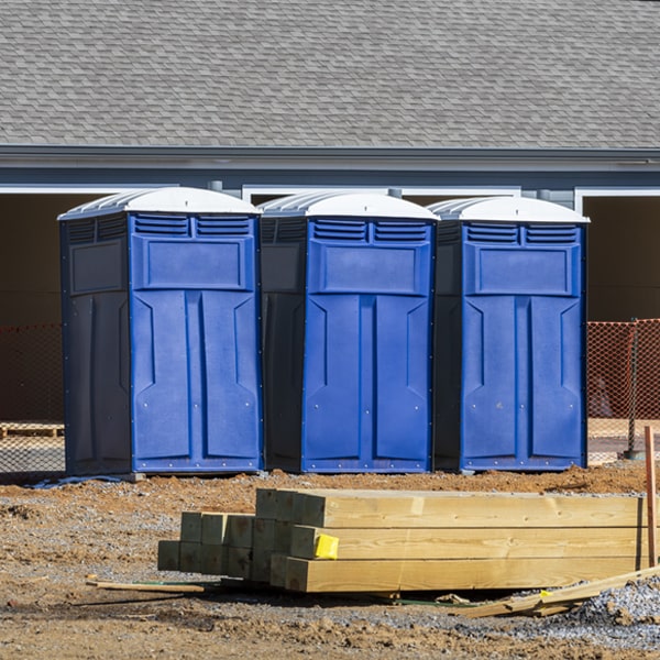 what is the expected delivery and pickup timeframe for the porta potties in East Otto New York